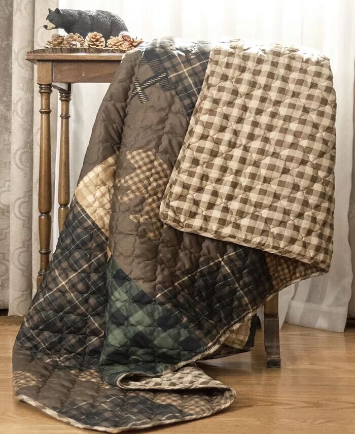 

Стеганое покрывало в домике бурого медведя American Heritage Textiles, коричневый