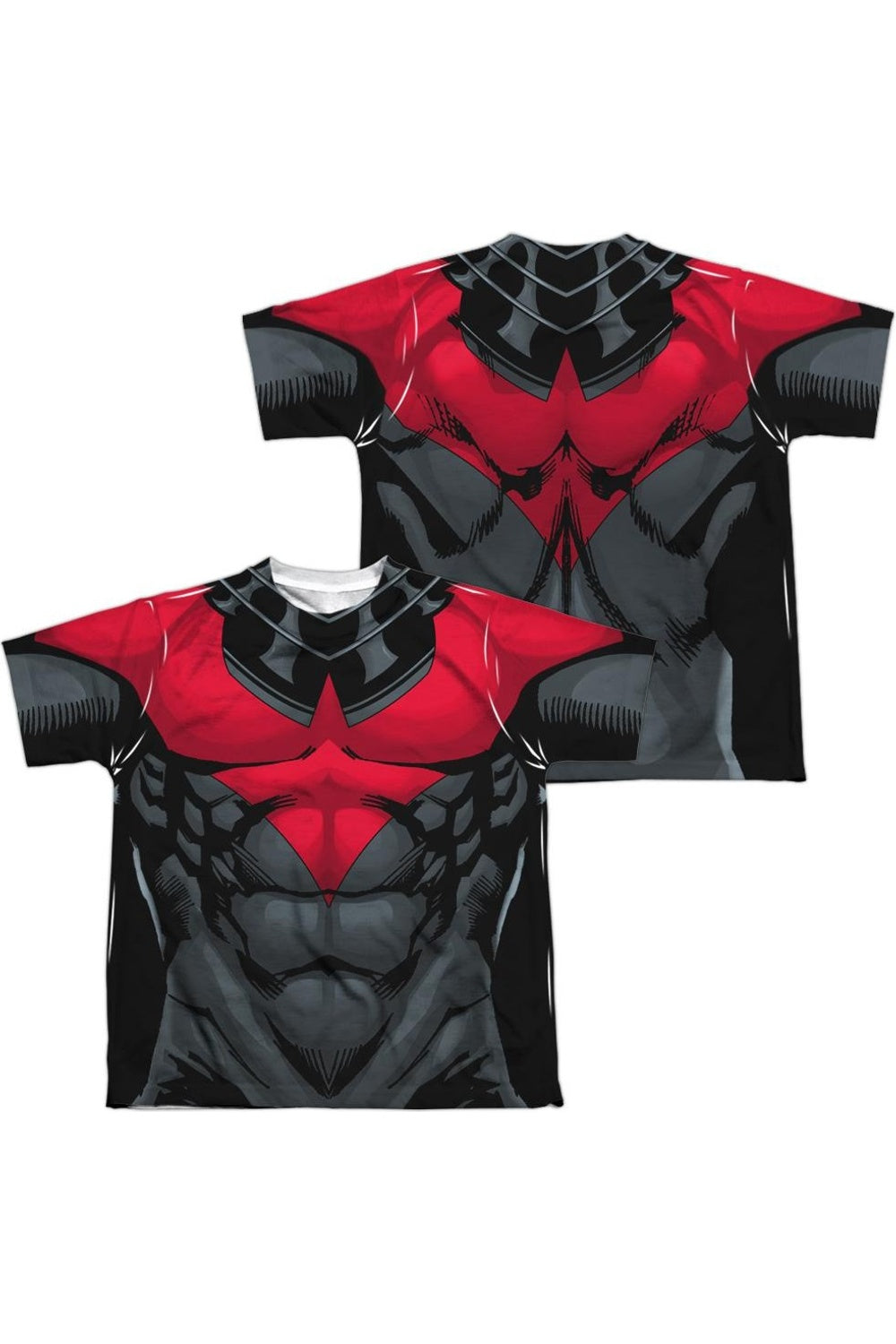 

Футболка с коротким рукавом для подростков "Batman Nightwing" в красной форме (принт спереди и сзади) Gildan