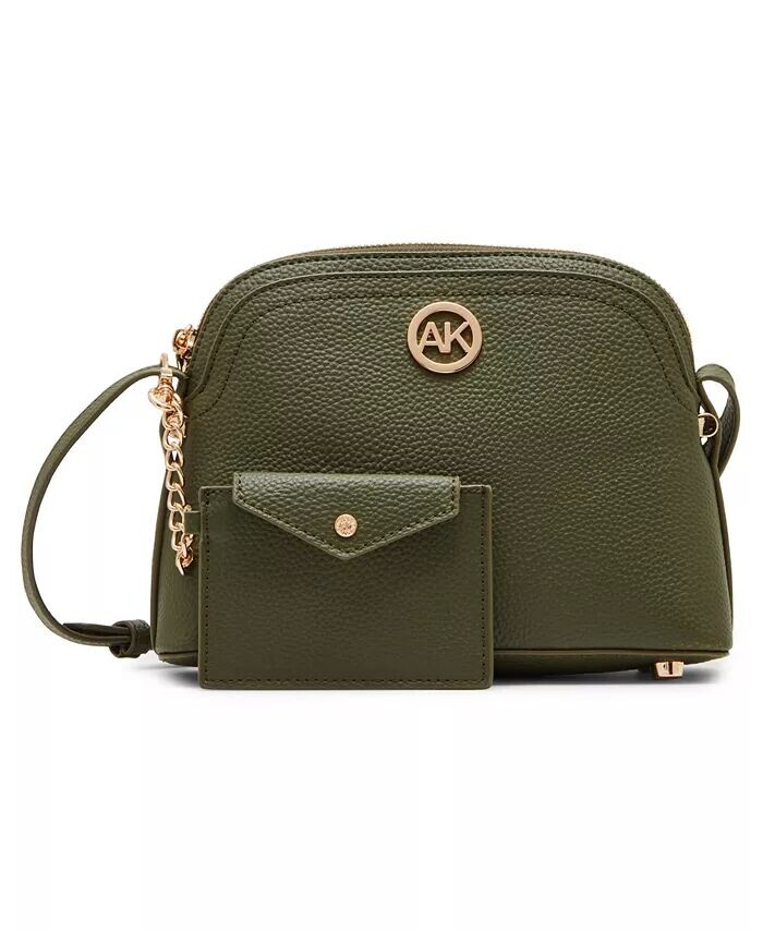 

Сумка-чехол Dome Crossbody со съемным футляром для карт Anne Klein, зеленый