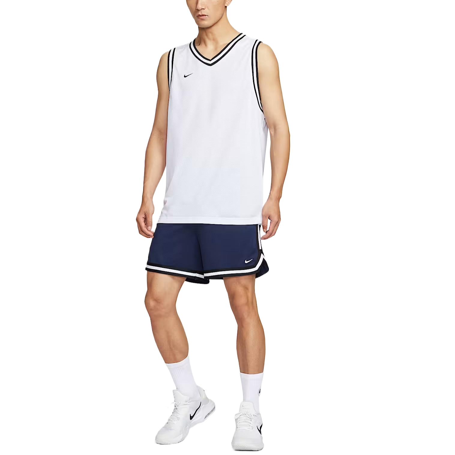 Nike DNADri Fit SS25 спортивные шорты мужские темно-синий черный белый — фото 4