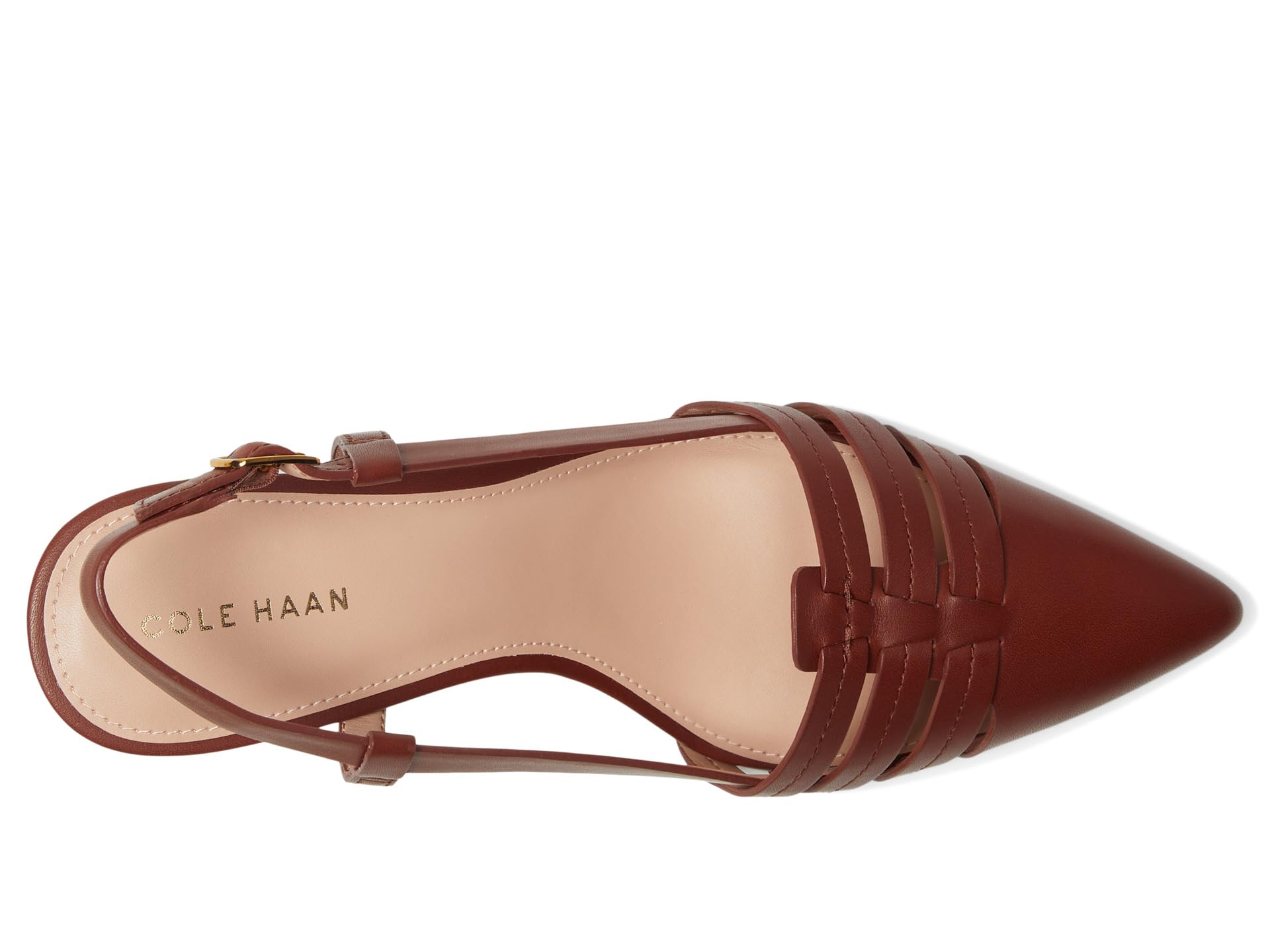 Туфли Cole Haan Mylah Huarache Slingback Pumps, Dark Cuoio Leather — фото 2