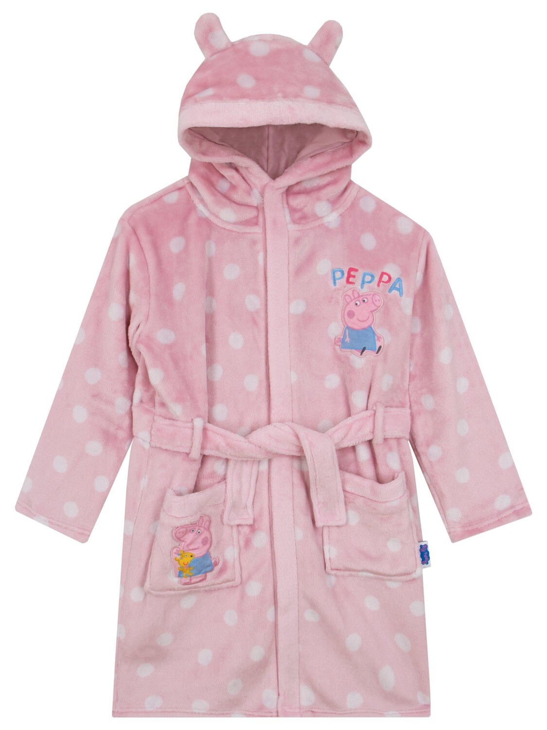 

Халат с 3D ушками Peppa Pig, розовый