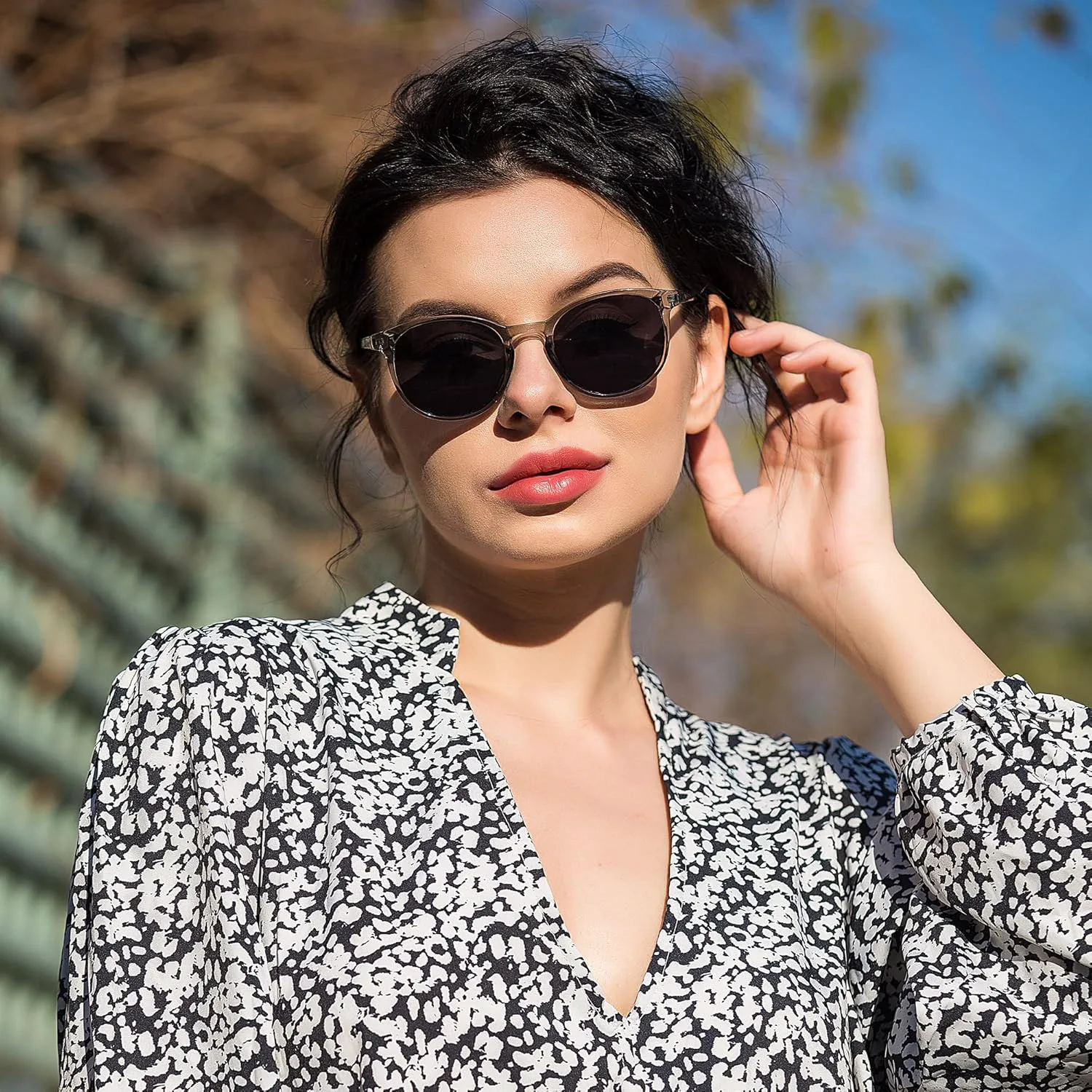 

Набор из 3 солнцезащитных очков для мужчин и женщин, солнцезащитные очки UV400 с линзами бежевого/серого цвета, блокирующие синий свет LAMBBAA, Muse_clear