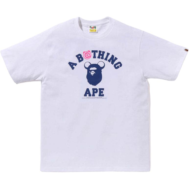 Футболка Bape X Medicom Toy Be@R College A BATHING APE, черная — фото 4