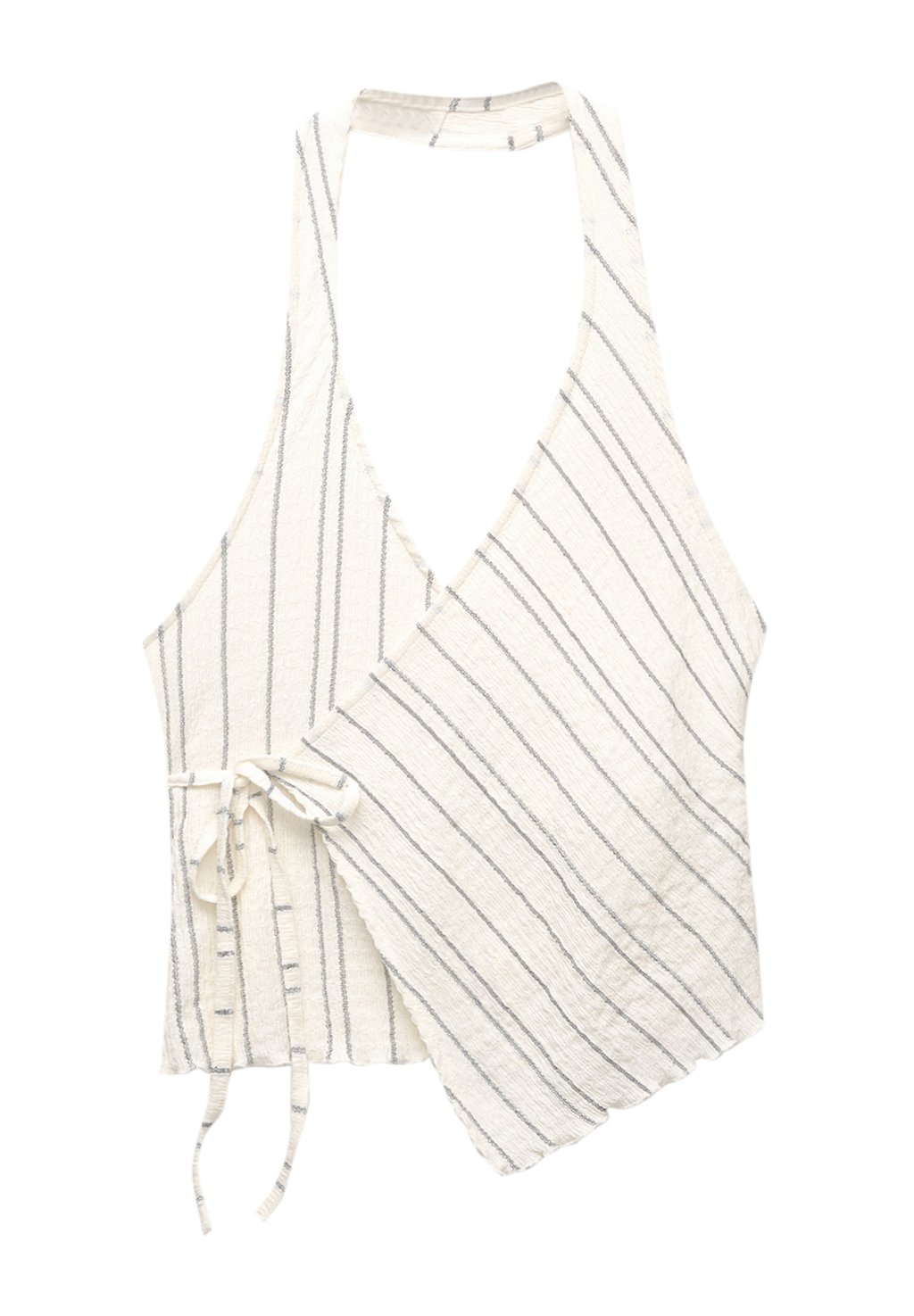 

Топ STRIPED - Blouse PULL&BEAR, бежевый