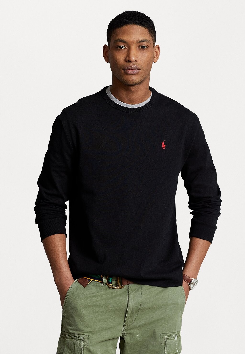 

Футболка с длинным рукавом LONG SLEEVE Polo Ralph Lauren, черная, Черный, Футболка с длинным рукавом LONG SLEEVE Polo Ralph Lauren, черная