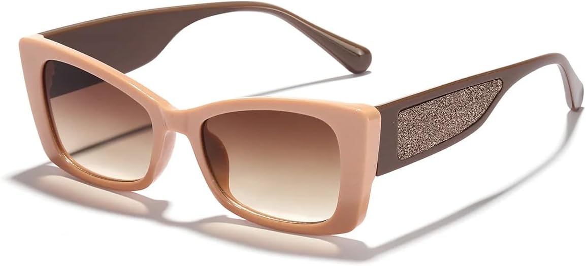 

Солнцезащитные очки с защитой UV400 | «Кошачий глаз», большая оправа, панк-стиль, разноцветные линзы | для женщин и мужчин, для занятий спортом на открытом воздухе и вождения DSVIGF, Pink Tea