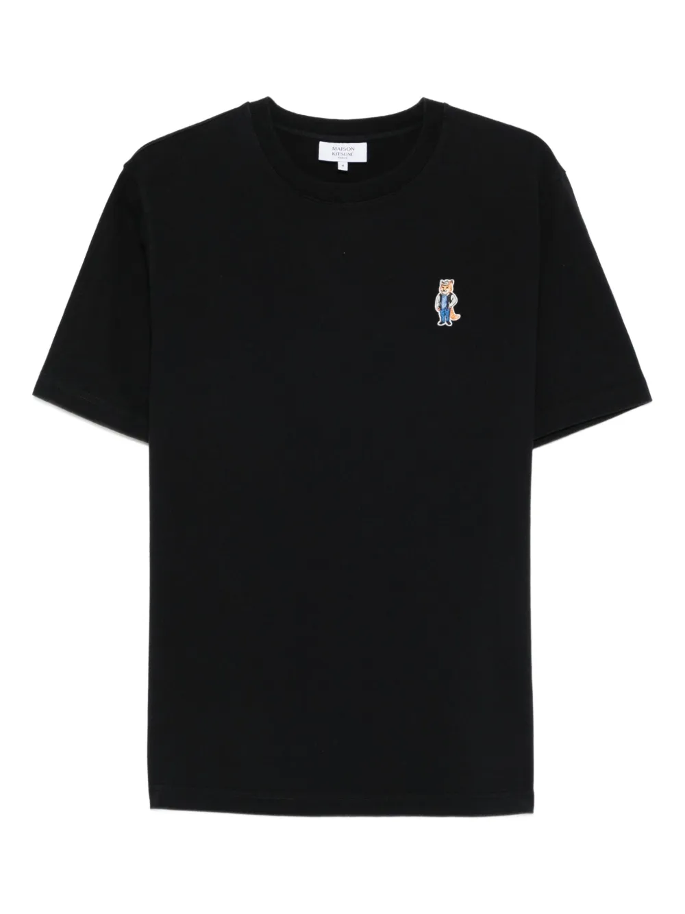 

Футболка с вышивкой Dressed Fox Maison Kitsuné, черный