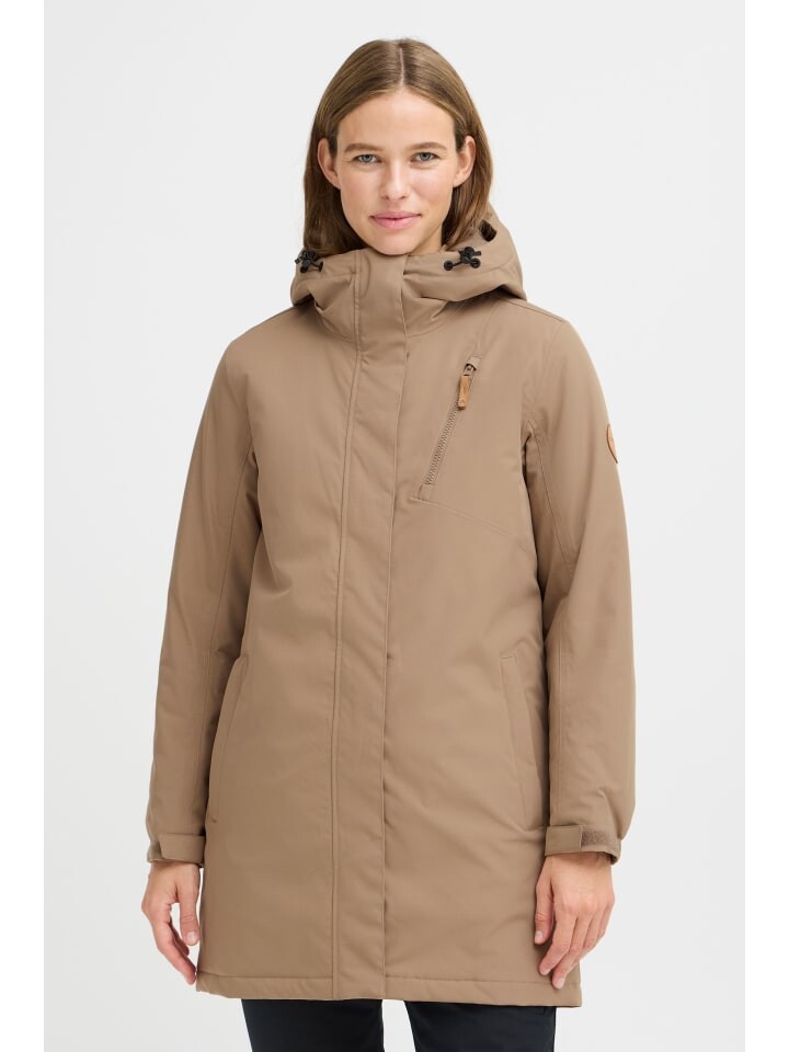 

Пуховик North Bend Funktionsmantel NBKea W 243779MMM moderner Parka, коричневый