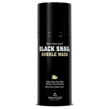 

The Skin House Black Snail Bubble Mask 100 мл Очищающая очищающая маска для контроля пор 2 в 1 Контроль уровня масла Без парабенов Без жестокости Корейский уход за кожей The Skin House Since 1979