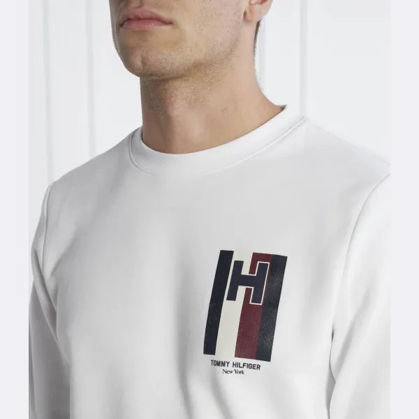 Толстовка стандартного кроя с эмблемой h Tommy Hilfiger, белый — фото 3