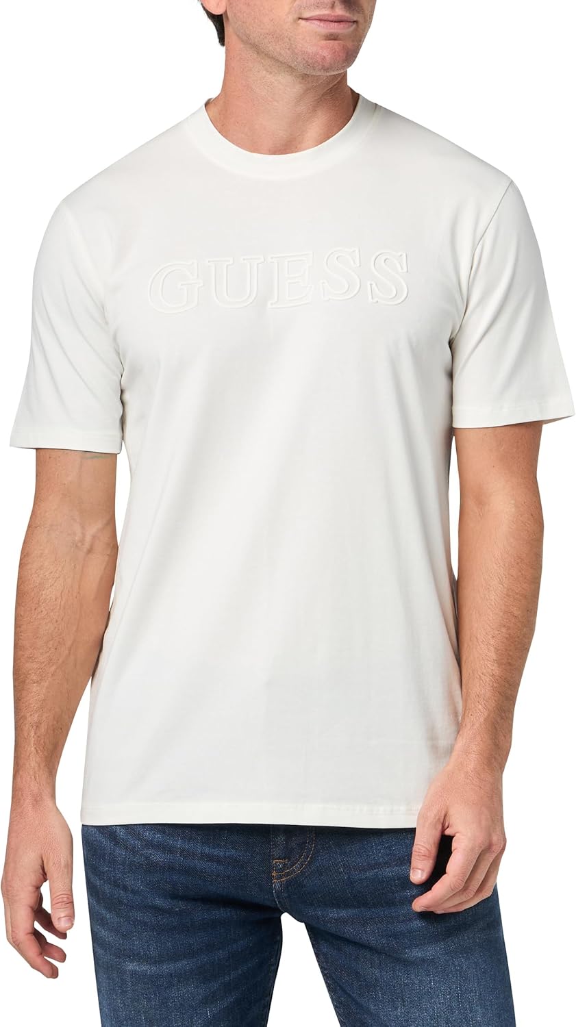

Футболка Alphy с коротким рукавом GUESS Mens Eco, Salt White, Белый, Футболка Alphy с коротким рукавом GUESS Mens Eco, Salt White