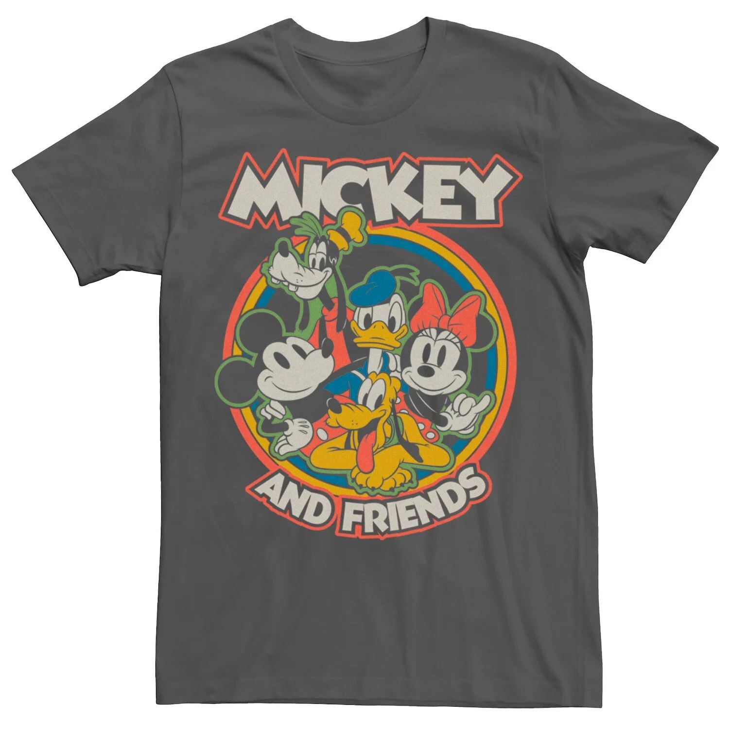 

Мужская футболка Disney Mickey Mouse Retro Friends Licensed Character