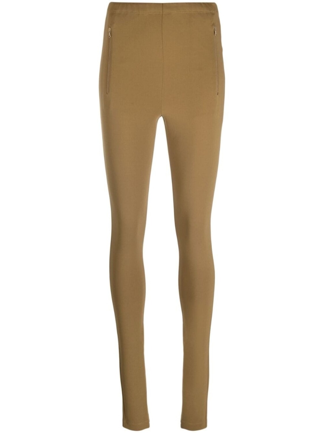

WARDROBE.NYC легинсы с завышенной талией и молниями, коричневый