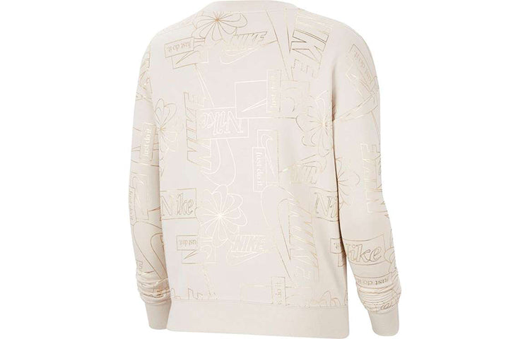 Худи (WMNS) Nike Sportswear Icon Clash Fleece Sports Round Neck Creamy White Hoodie — фото 2