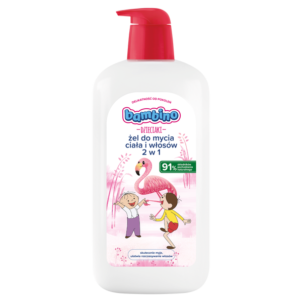 

Гель для мытья тела и волос 2в1 Flamingo, 1000 мл Bambino Dzieciaki