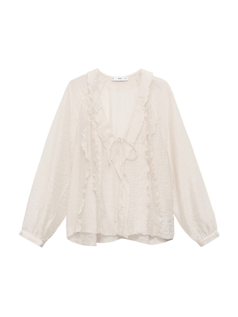 

Блузка MANGO Blouse Dunst, кремовый