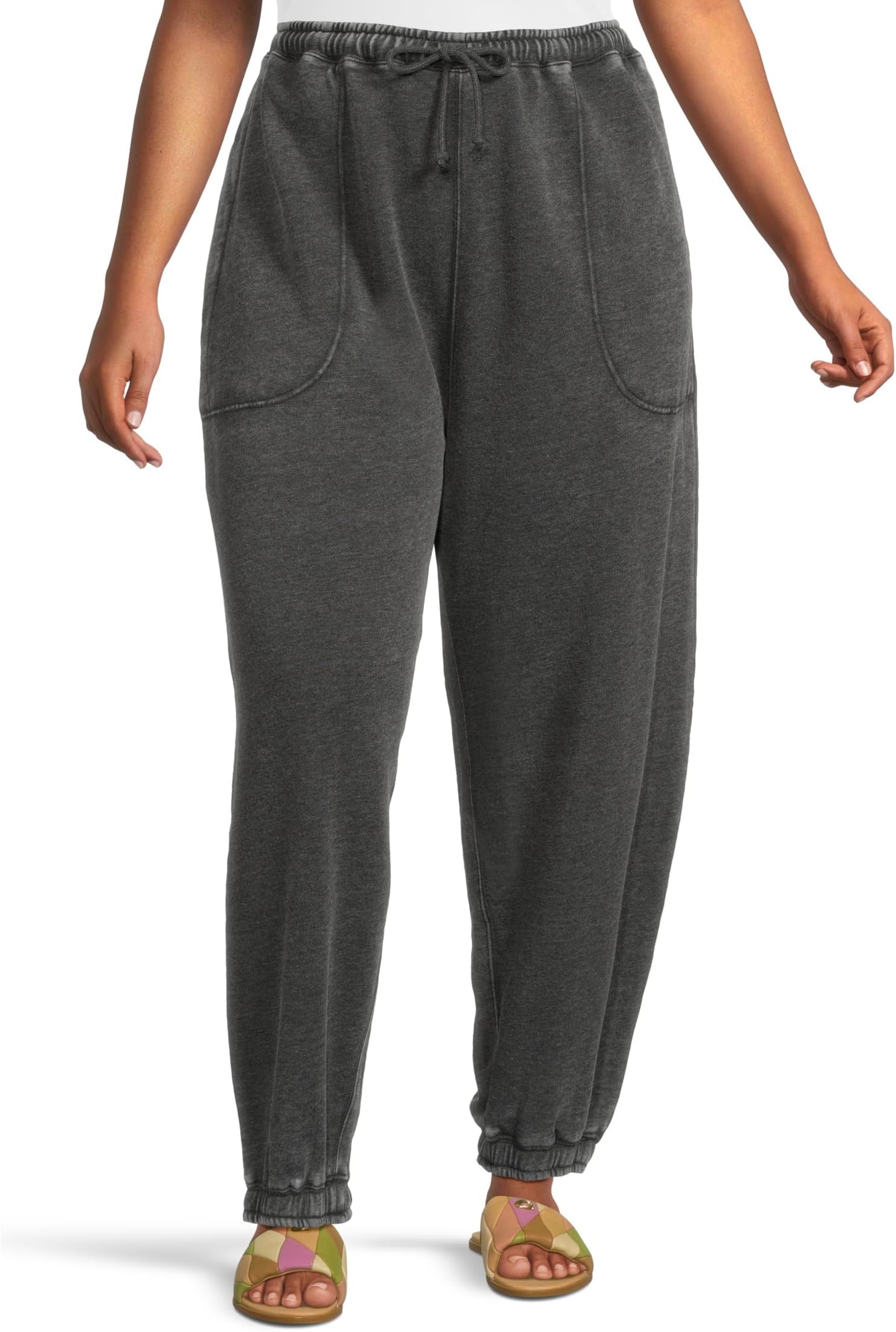 

Брюки Free People Slow It Down Joggers, черный
