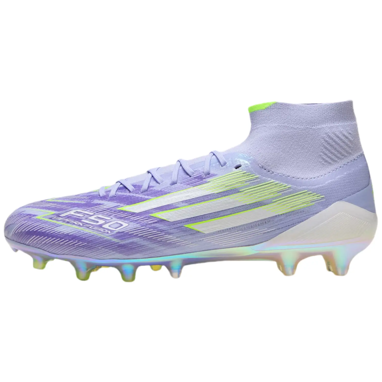 Adidas Футбольные бутсы серии F50, износостойкие, женские, светло-фиолетовые