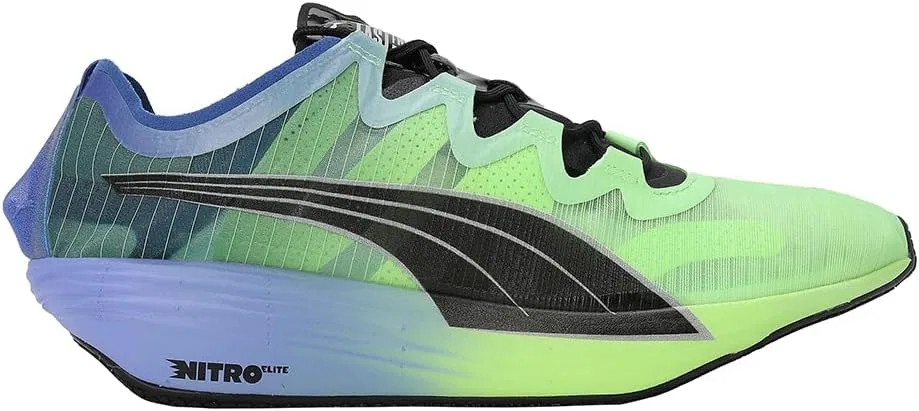 Мужские беговые кроссовки Puma Fast Nitro - сине-красные — фото 3
