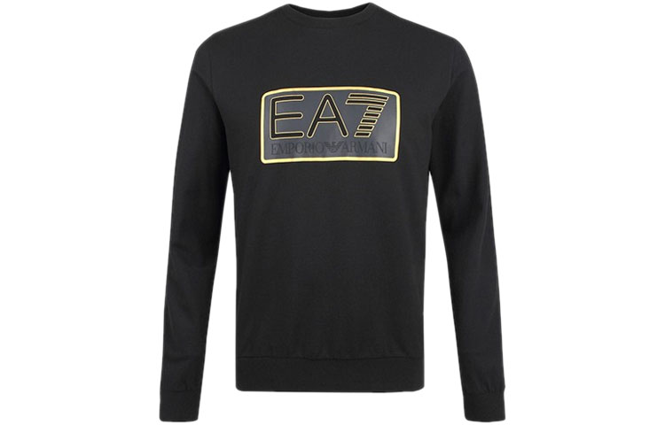 Emporio Armani Мужская толстовка EA7, черная — фото 3