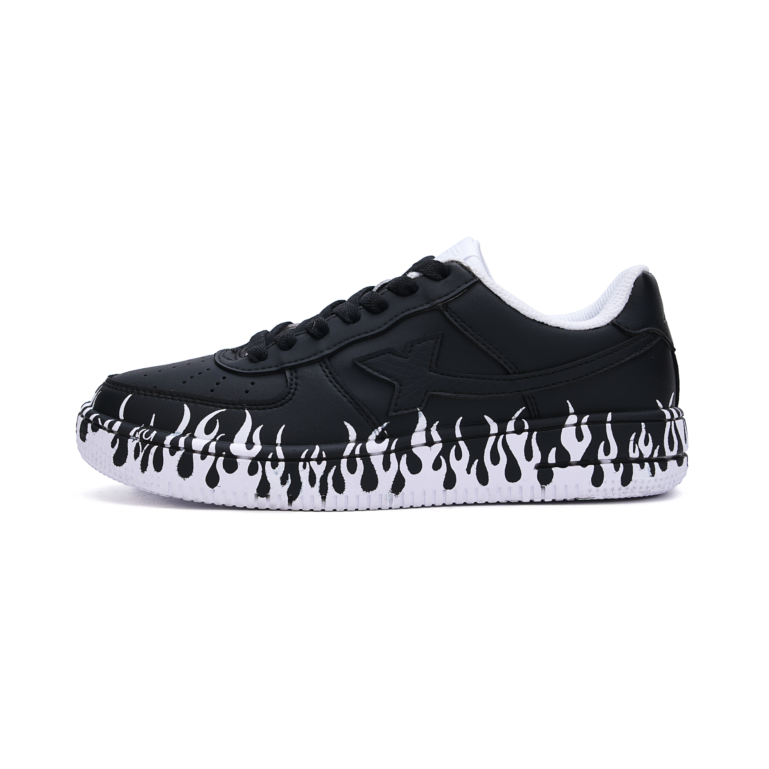 

XTEP Кроссовки Air Force One Low-Top для скейтбординга, мужские, черно-белые