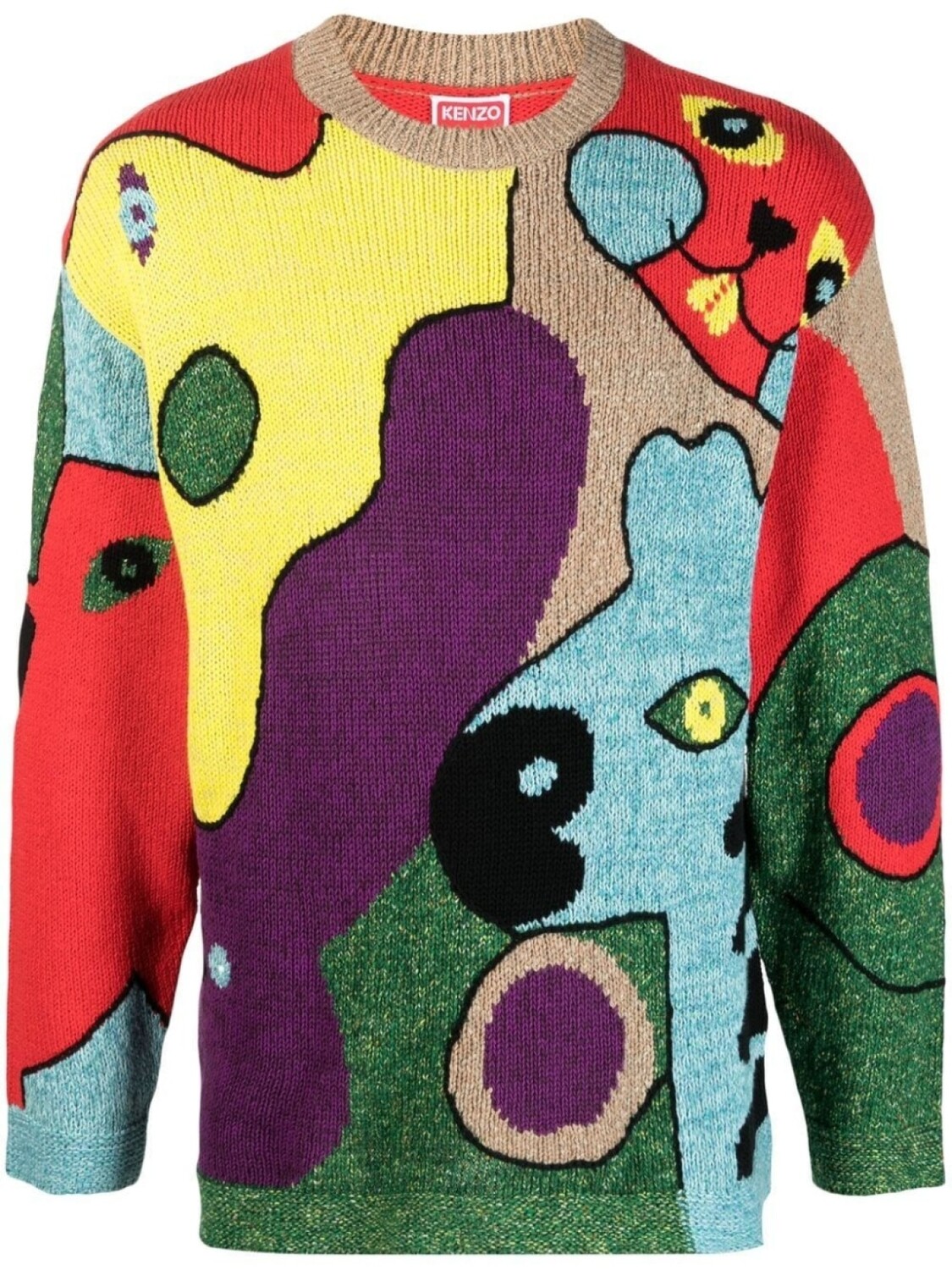 

Kenzo джемпер с узором, красный