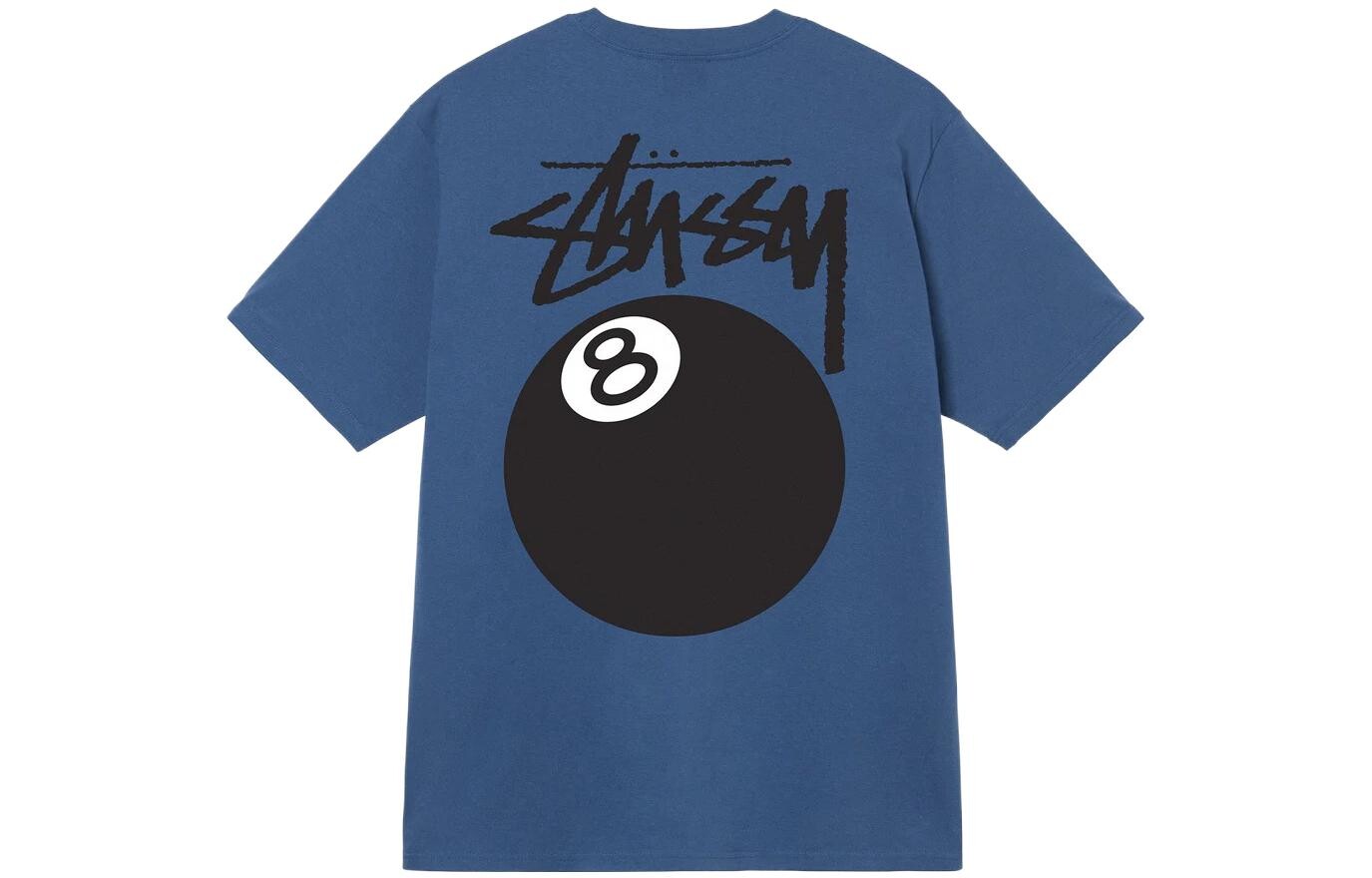 Белая футболка Stussy 8 Ball, Желтый — фото 3