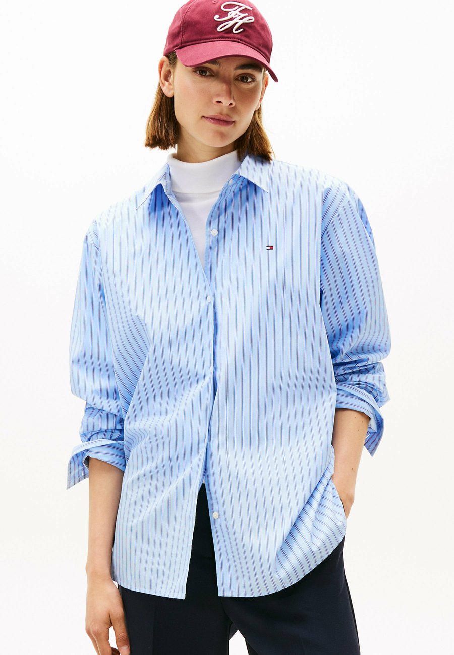 

Блуза Tommy Hilfiger FLAG EMBROIDERY PATCH POCKET, Sile Stp Vessel Blue/Light Blue