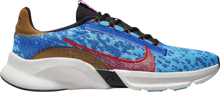 

Кроссовки SuperRep Go 3 Next Nature Flyknit 'Game Royal Picante Red', синий