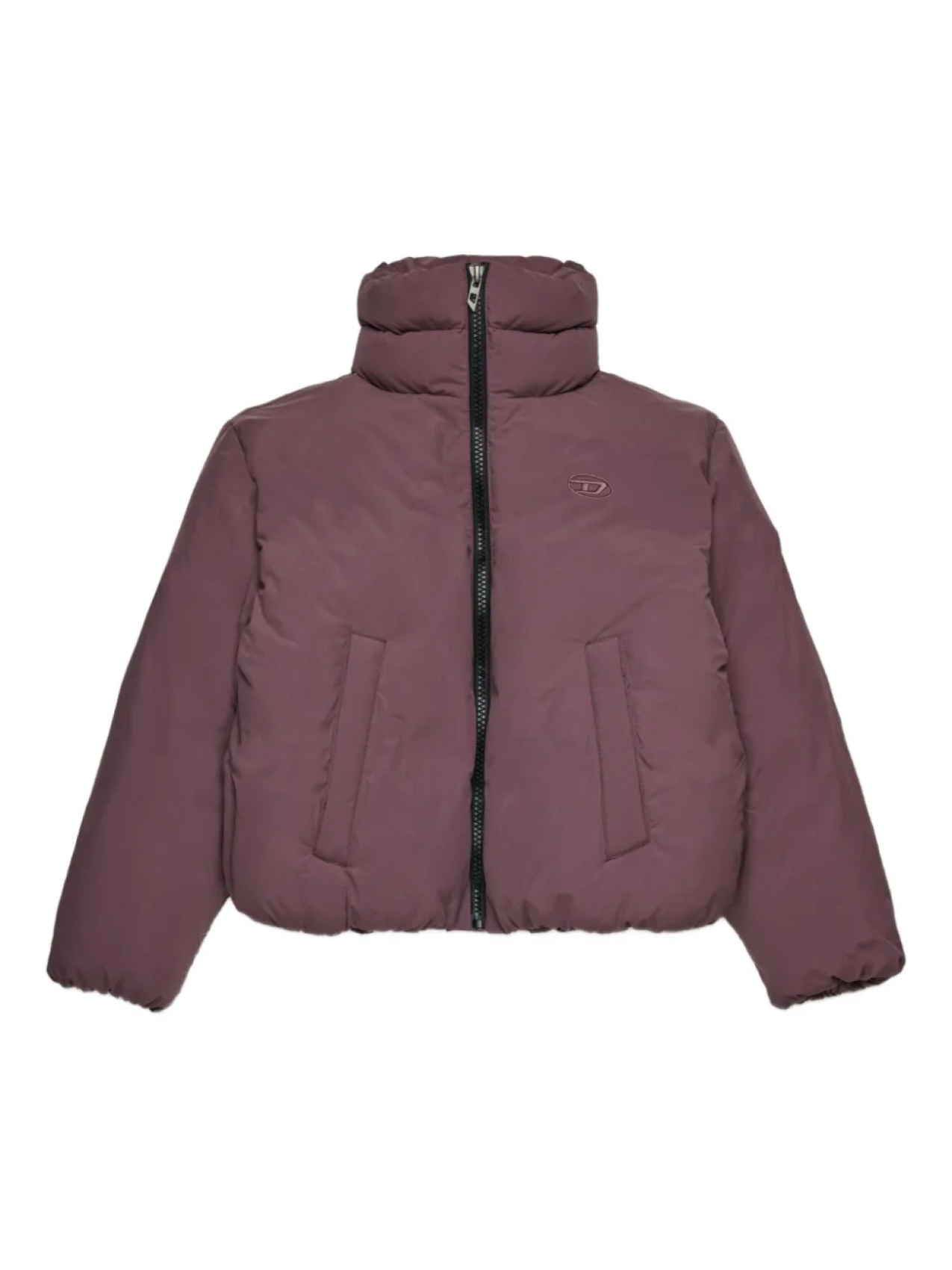 

Diesel Kids пуховик с высоким воротником, розовый