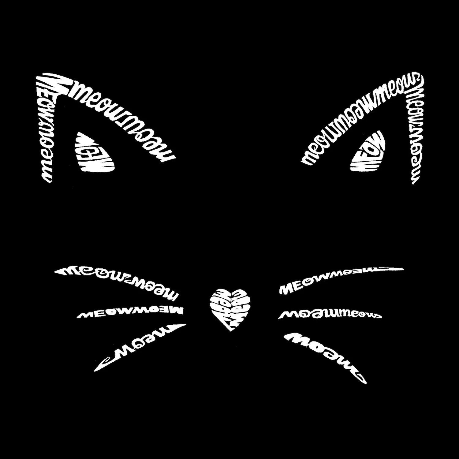 

Усы — мужская футболка премиум-класса Word Art LA Pop Art, черный