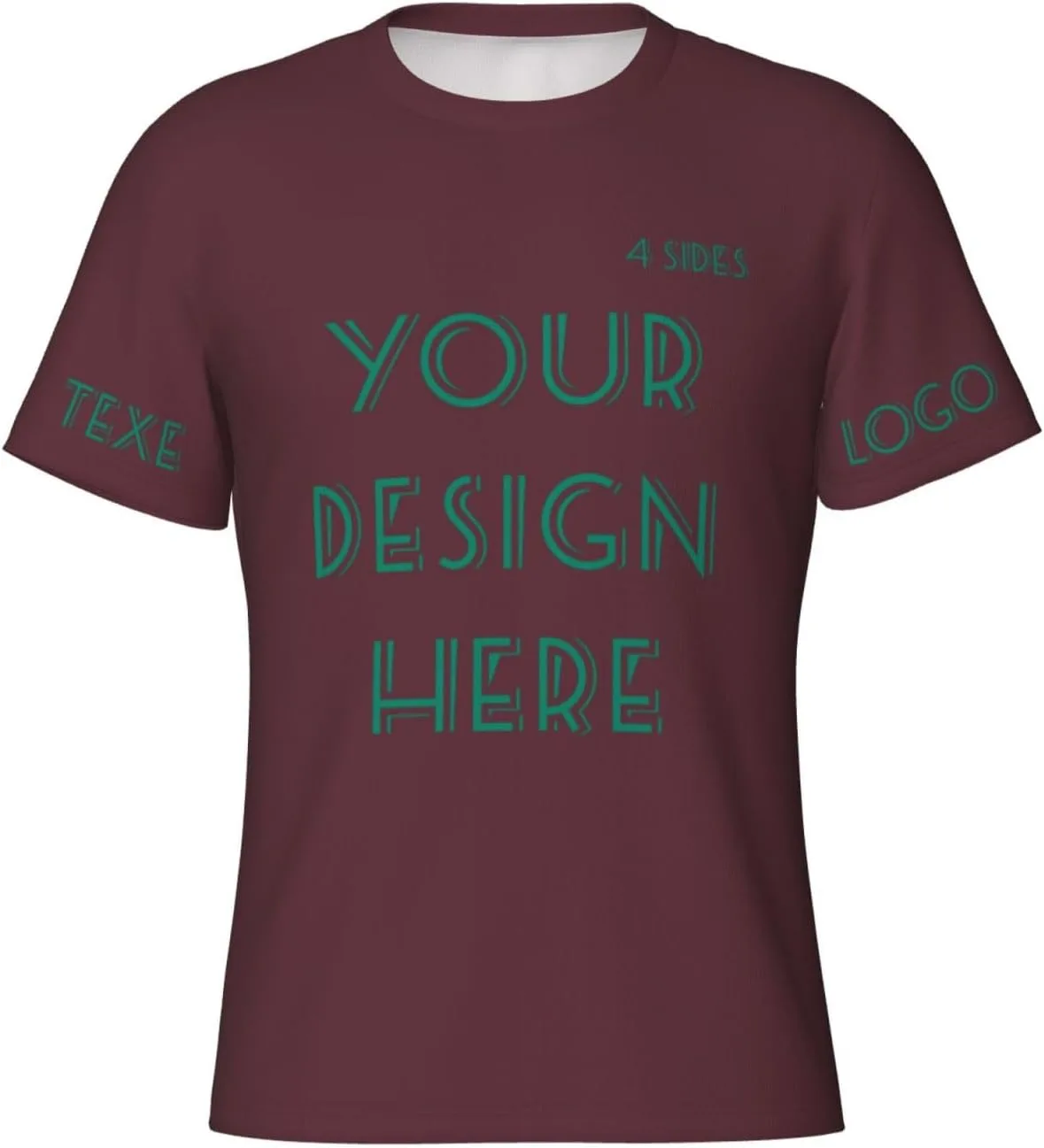 

Футболка Custom с принтом на 4 сторонах