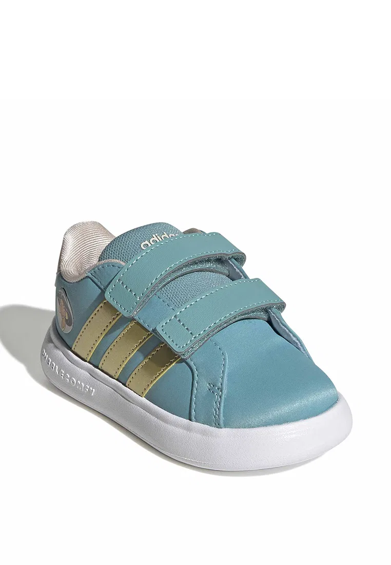 Кроссовки детские, Disney, Adidas, Grand Court 3.0, бирюзовый — фото 2