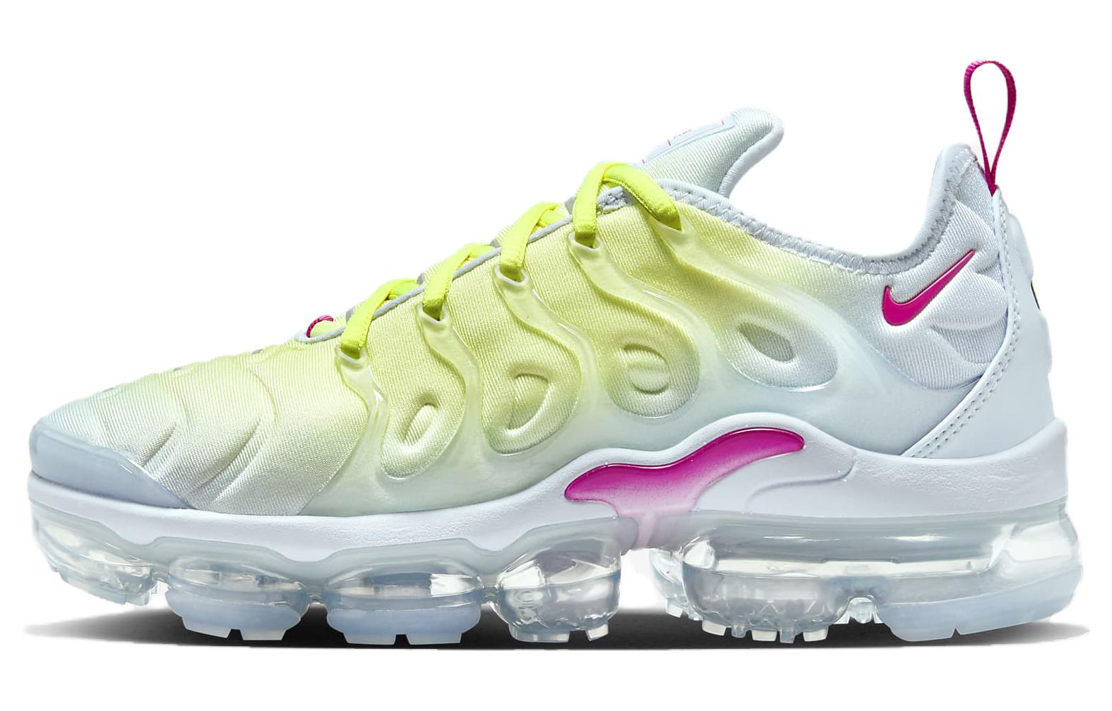 

Nike Air Vapormax Plus Blue Tint Lemon Twist для женщин, Светло-голубой/Светло-лимонный/Металлическое серебро/Огненно-ягодный