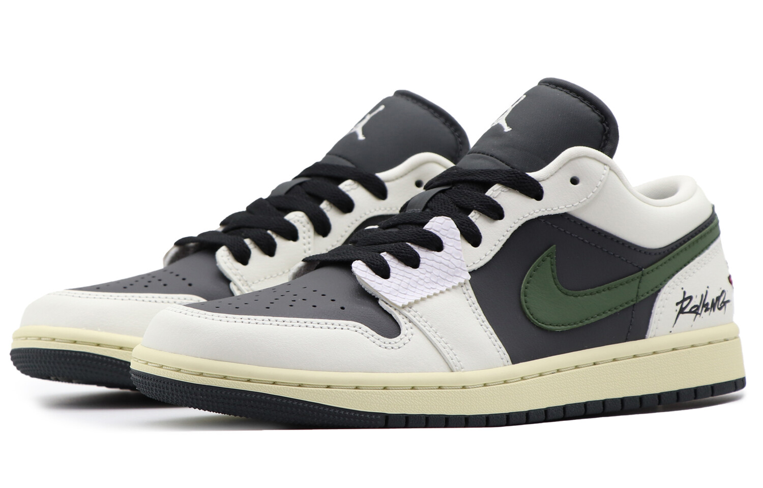 Jordan Air Jordan 1 Vintage Баскетбольные кроссовки унисекс, Dark Green — фото 3