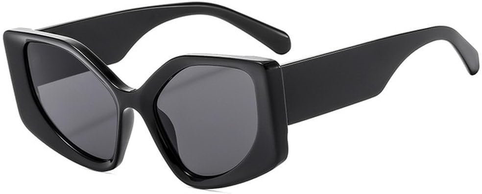 

Женские солнцезащитные очки «кошачий глаз» в винтажном стиле с отделкой под дерево, роскошные женские солнцезащитные очки с защитой от УФ-излучения UV400 TVTBBVV, Black