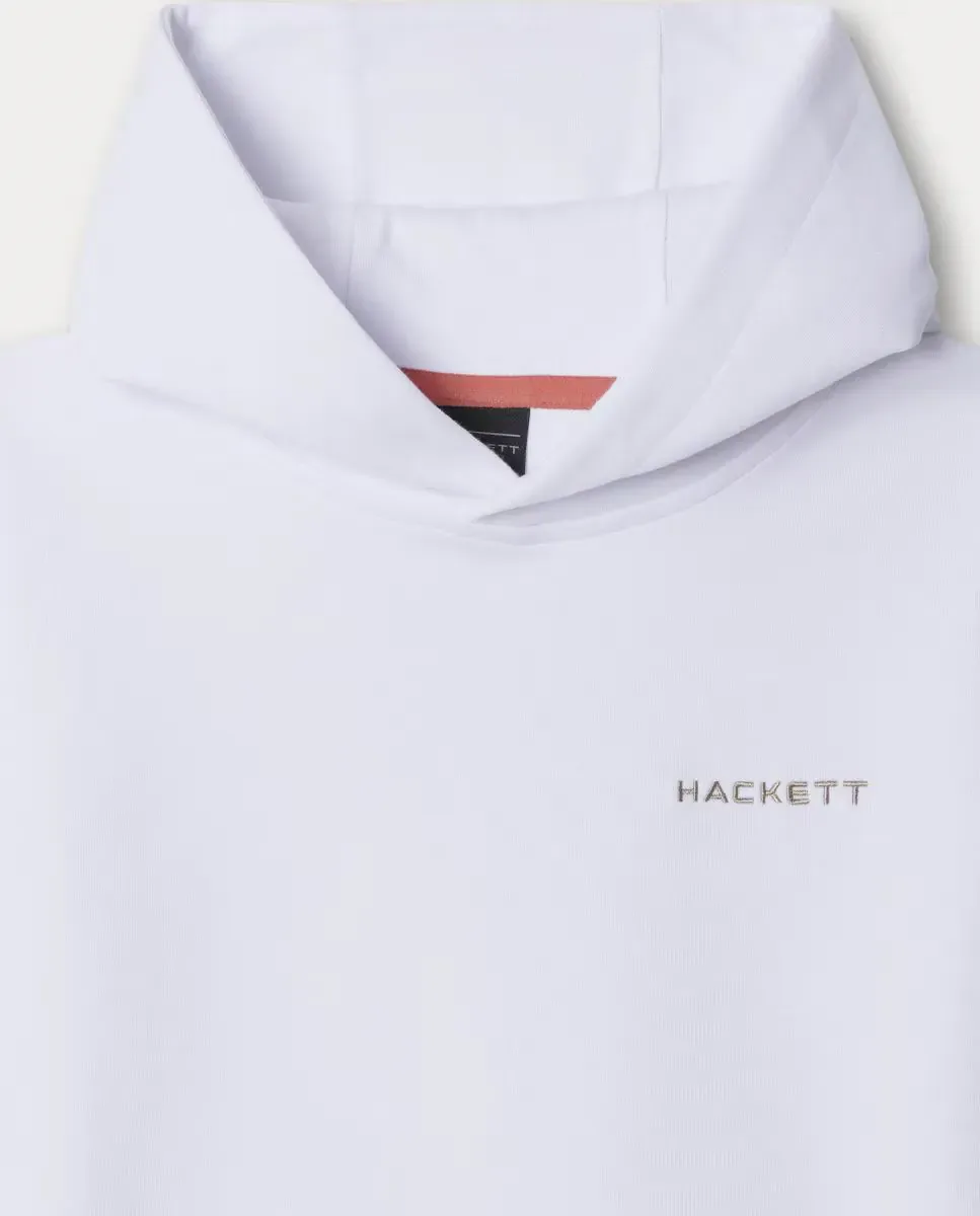 Детская спортивная толстовка с капюшоном Hackett Sport Resort, белый — фото 3