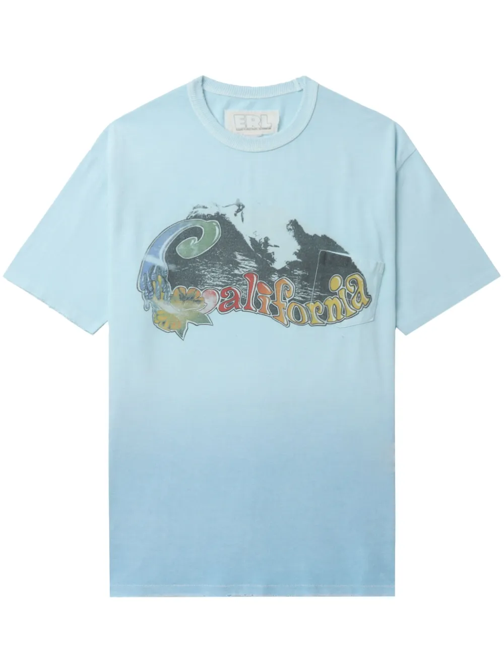 

Футболка с надписью ERL, синий