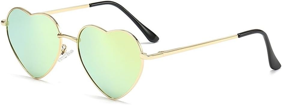 

Солнцезащитные очки в форме сердца для женщин, цветные, из поликарбоната, с пластиковыми линзами, металлической оправой и шарнирным креплением, защита от УФ-излучения UV400, m1562 Generic, M-1568