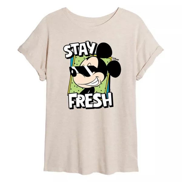 

Футболка свободного кроя с Микки Маусом из коллекции «Stay Fresh Junior» Disney, бежевый