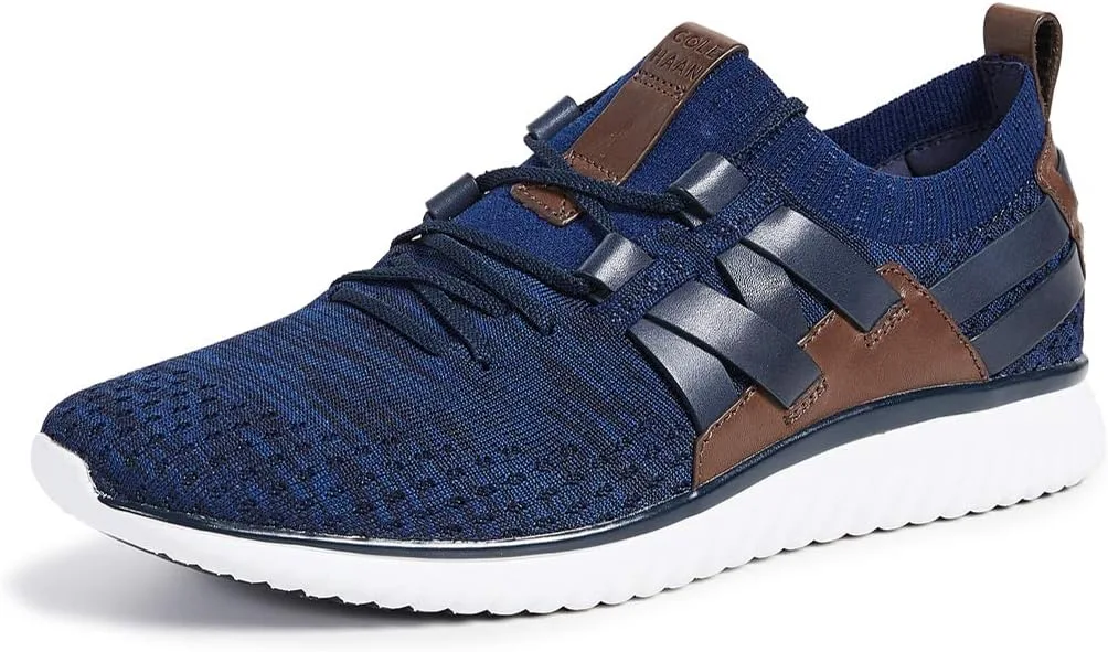 Мужские тканые кроссовки Cole Haan Grand Motion Stitchlite, белый/черный/бежевый