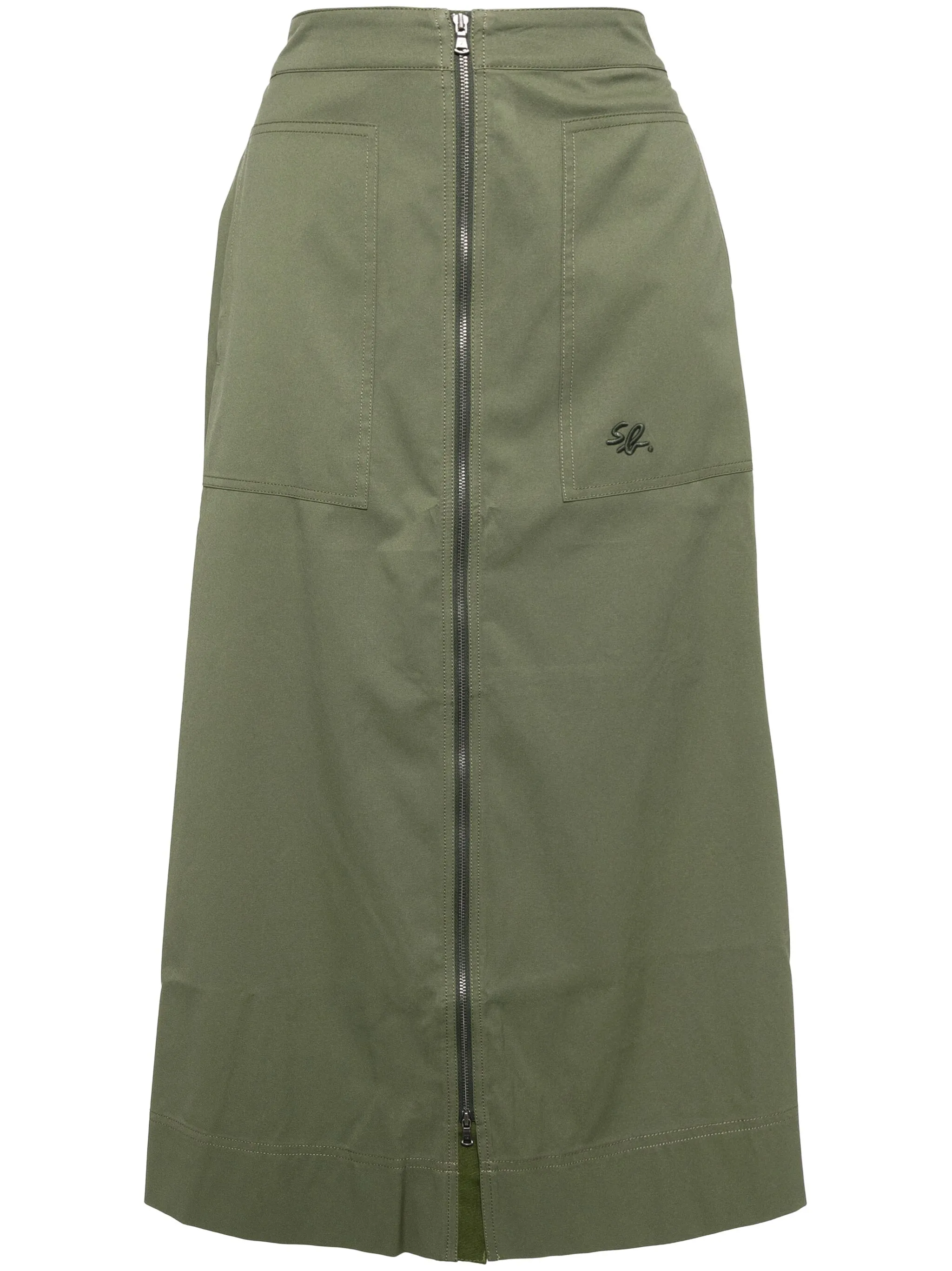 

Юбка с вышитым логотипом Sport B. By Agnès B., зеленый