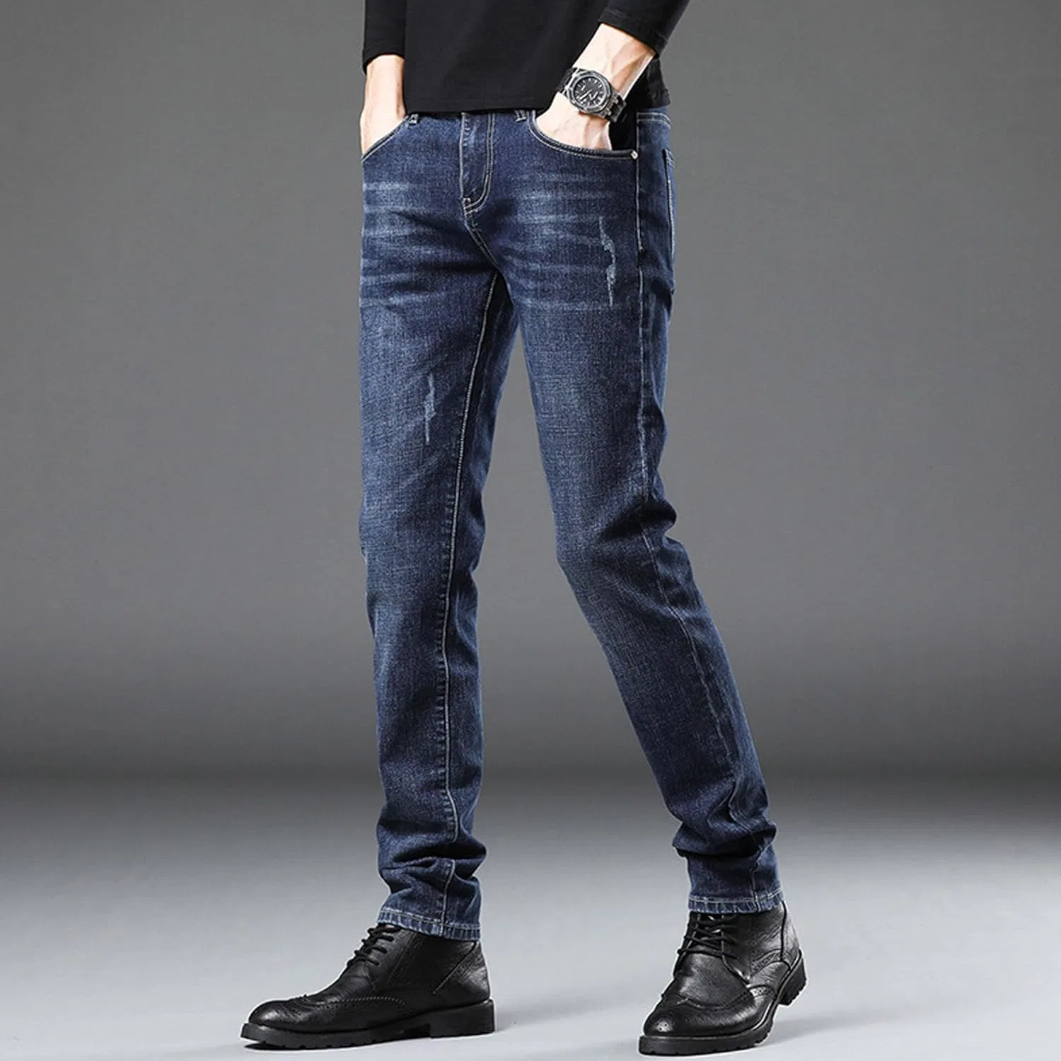 Джинсы Slim Fit Denim, Синий — фото 4