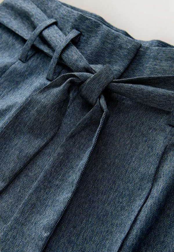Брюки прямого кроя, очень широкие, с поясом Next, Denim — фото 2