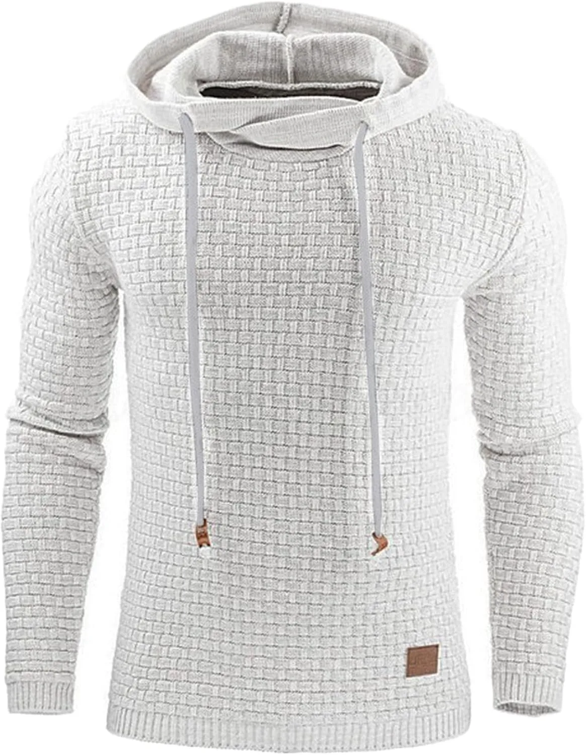 

Мужской однотонный худи с длинным рукавом lonwick