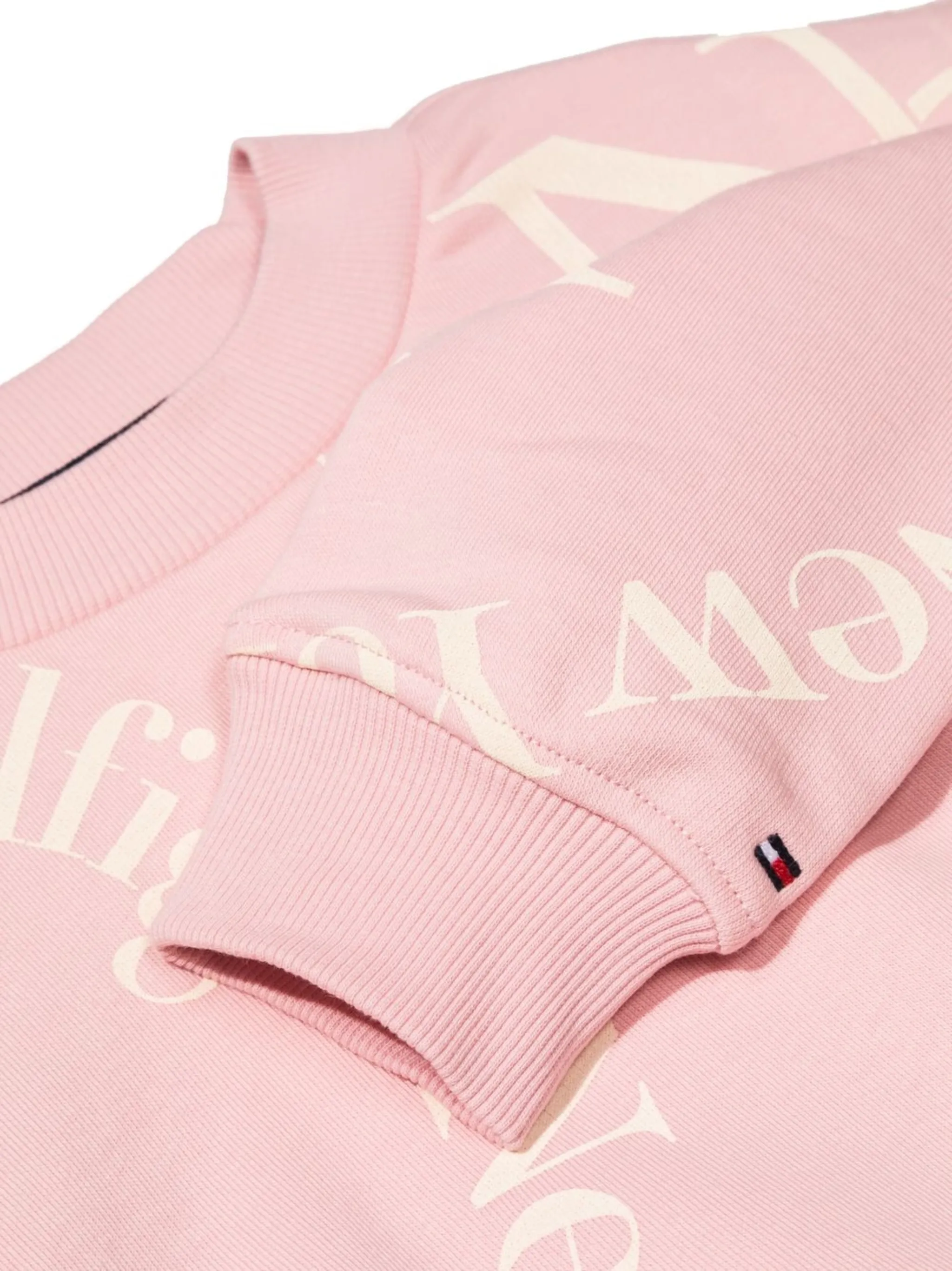 Толстовка с круглым вырезом и логотипом Tommy Hilfiger Junior, розовый — фото 3