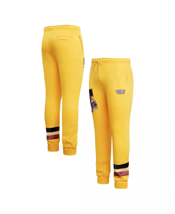 

Мужские желтые спортивные брюки Looney Tunes Taz в стиле varsity Freeze Max
