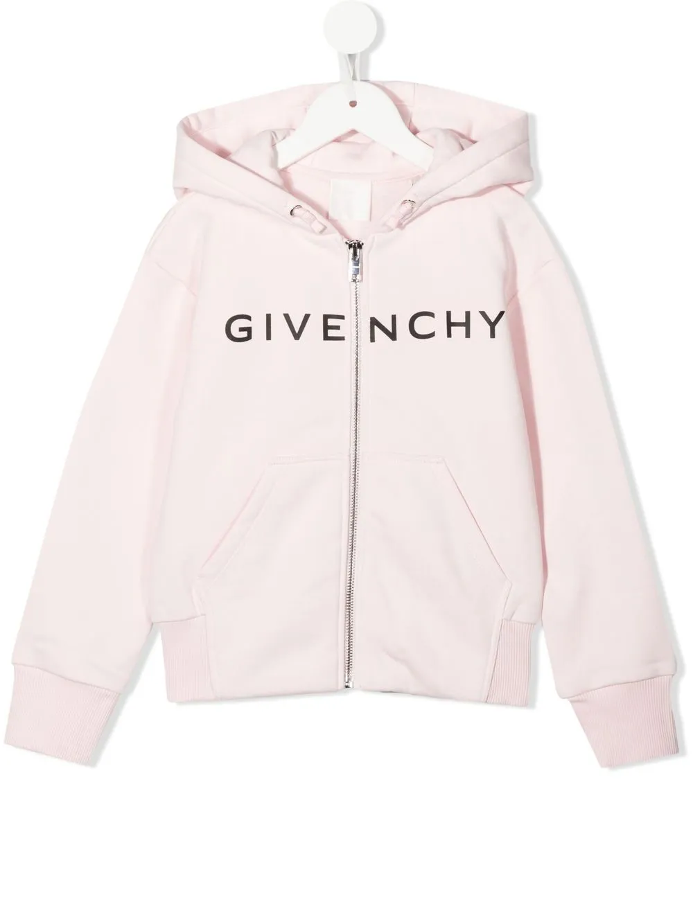 

Худи на молнии с логотипом Givenchy Kids, розовый
