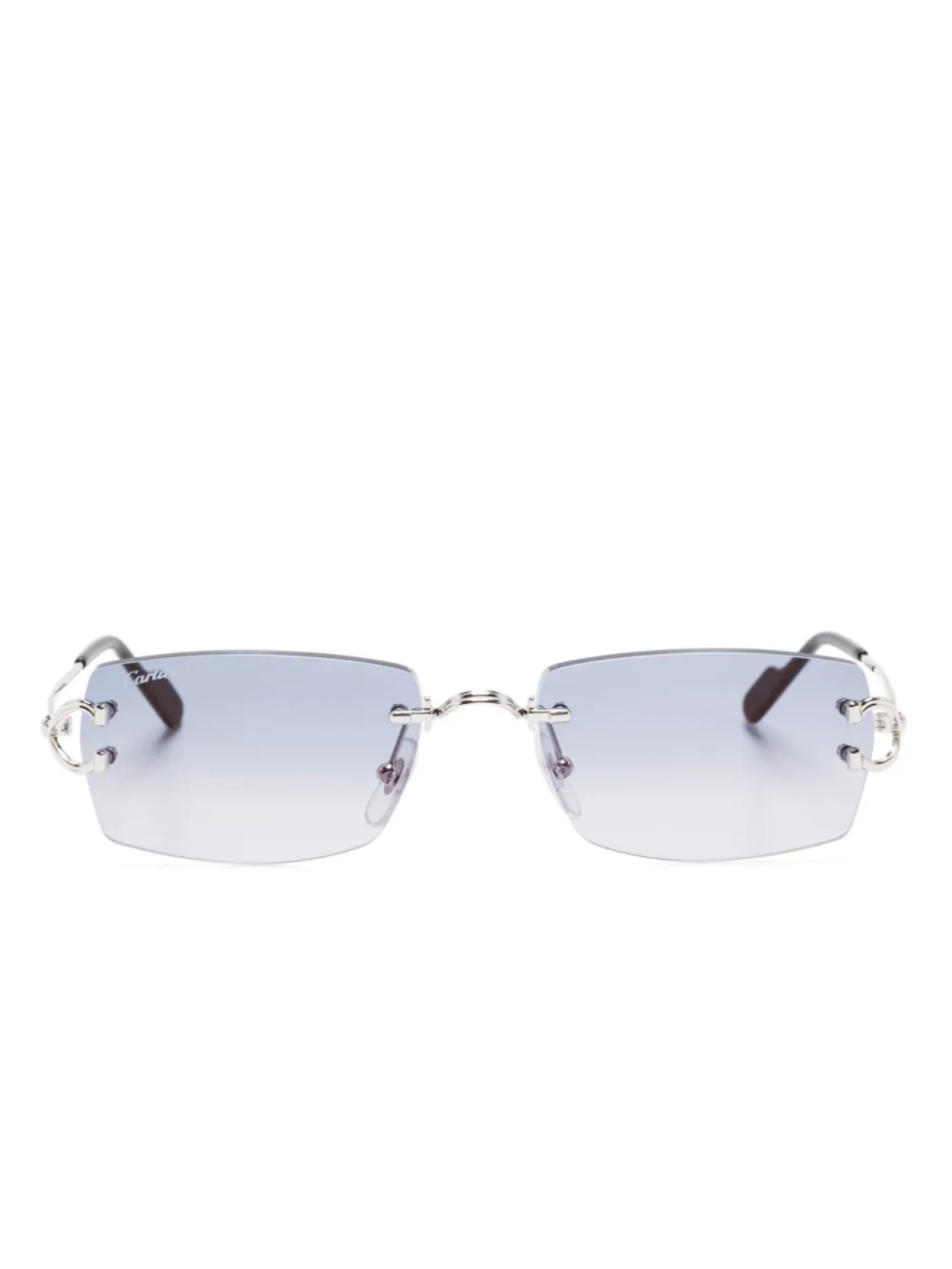 

Cartier Eyewear солнцезащитные очки Piccadilly, серебряный
